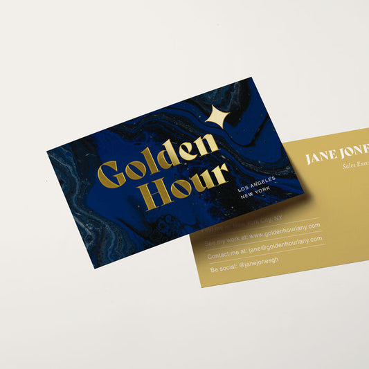 Raise Gold or Silver Business card