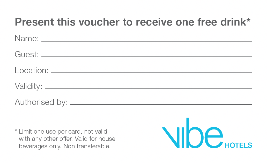 Vibe Hotel Docklands - Drink On Us